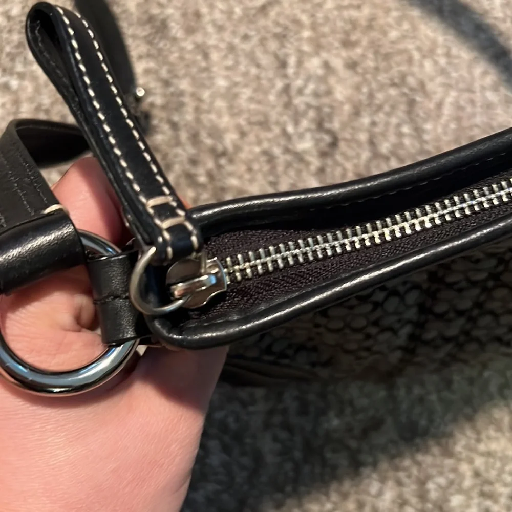 Coach Black and Gray Crossbody Bag